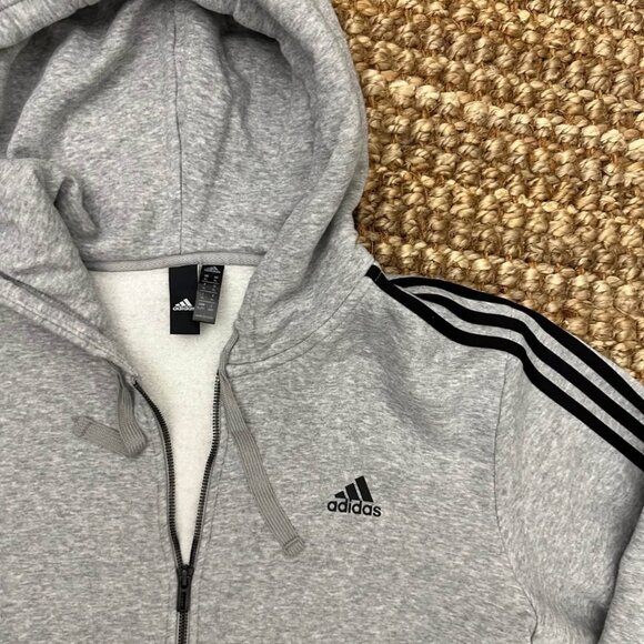Adidas Essentials Tracksuit (Mens XL) 2 Piece Set Sweatsuit Gray - Picture 4 of 7